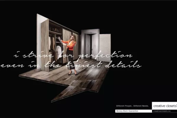 Creative Closets print ad
